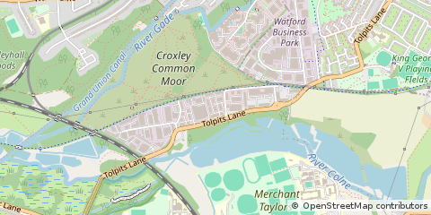 Map of Watford, Hertfordshire