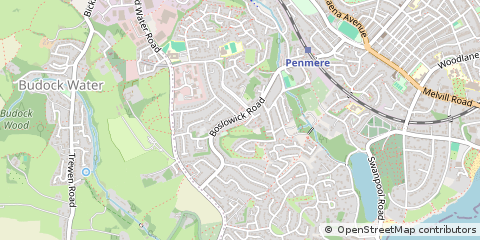 Map of Falmouth, Cornwall