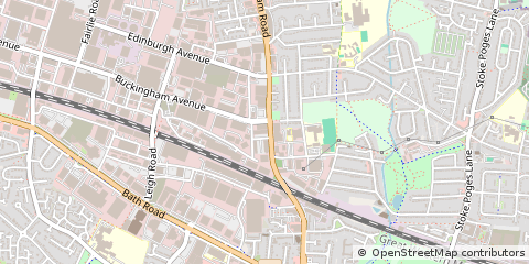 Map of Slough, Berkshire