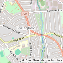 Map of Sparkhill, Birmingham