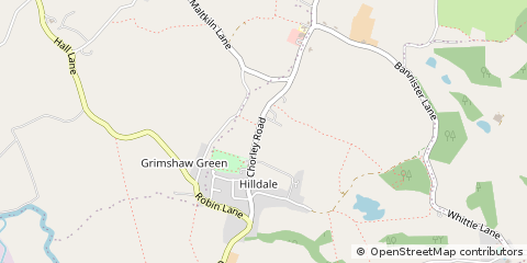 Map of Hilldale,parbold, Lancashire,