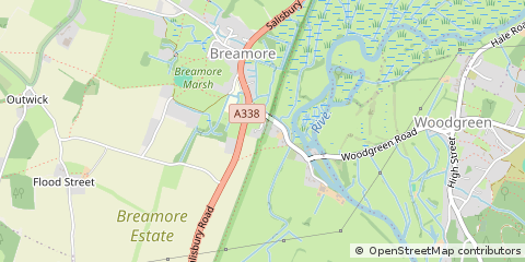 Map of Fordingbridge, Hampshire