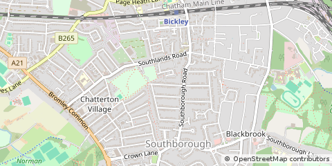 Map of Bromley, Kent