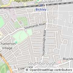 Map of Bromley, Kent