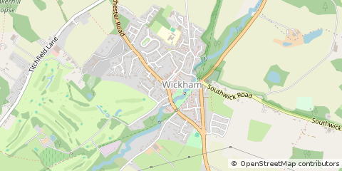 Map of Wickham, Hampshire