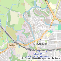 Map of Accrington, Lancashire