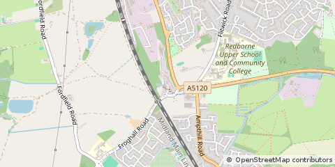 Map of Ampthill, Bedfordshire