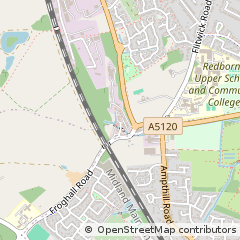 Map of Ampthill, Bedfordshire