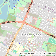 Map of Leicester, Leicestershire