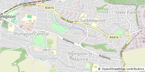 Map of Plymouth, Devon