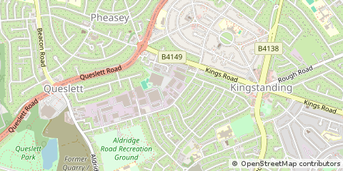 Map of Birmingham, West Midlands