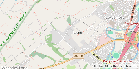 Map of Nelson, Lancashire