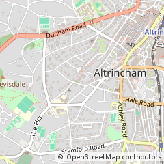 Map of Altrincham, Cheshire