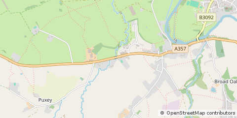 Map of Sturminster Newton, Dorset