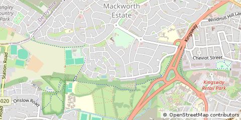 Map of Derby