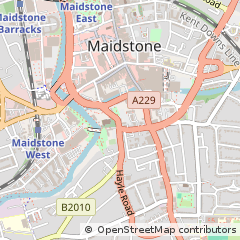 Map of Maidstone, Kent