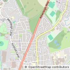 Map of Leigh, Lancashire