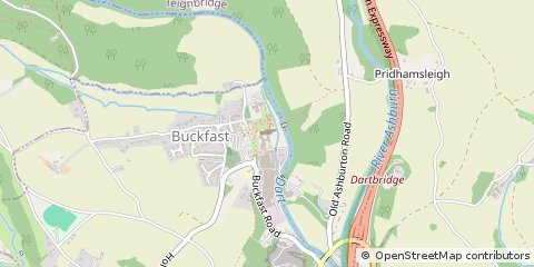 Map of Buckfastleigh, Devon