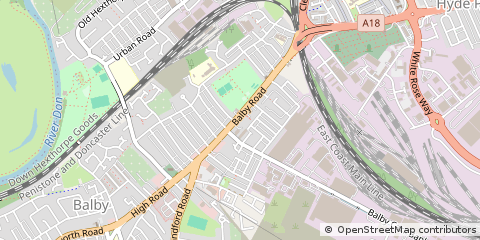 Map of Doncaster