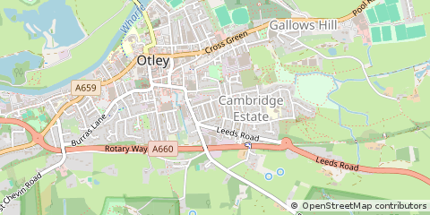 Map of West Yorkshire