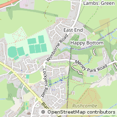Map of Wimborne, Dorset