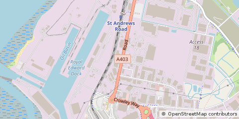 Map of Avonmouth, Bristol