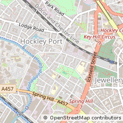 Map of Birmingham, West Midlands
