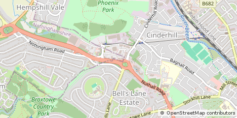 Map of Nottingham
