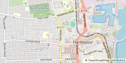 Map of Hartlepool