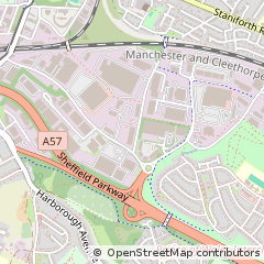 Map of Sheffield, South Yorkshire