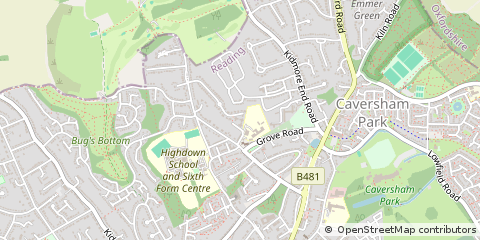 Map of Reading
