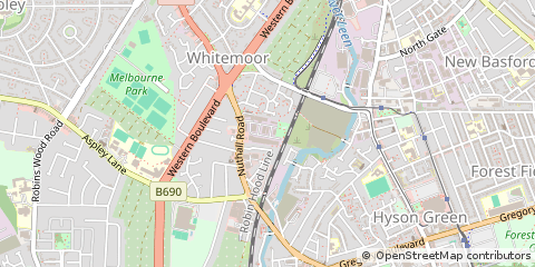 Map of Nottingham