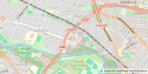 Map of Cardiff
