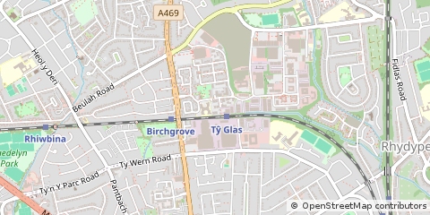 Map of Cardiff