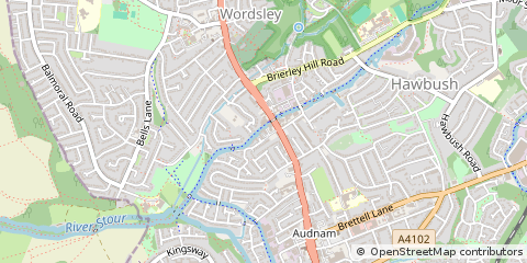Map of Stourbridge, West Midlands