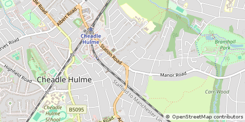 Map of Cheadle Hulme