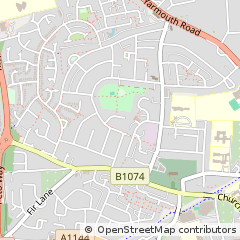 Map of Lowestoft, Suffolk