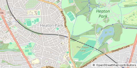 Map of Manchester, M25 1JE