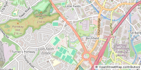 Map of Oldbury, West Midlands