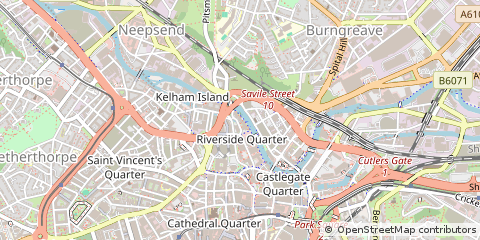 Map of Sheffield