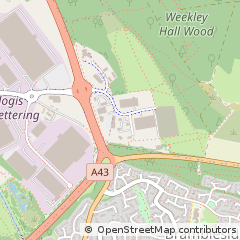Map of Kettering, Northamptonshire