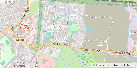 Map of Newport, Gwent
