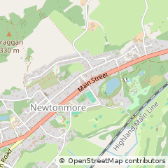 Map of Newtonmore, Inverness-shire