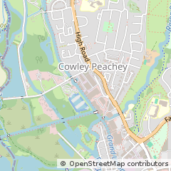 Map of Cowley Uxbridge, Middlesex