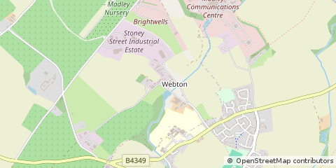 Map of Hereford, Herefordshire