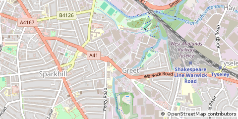 Map of Birmingham