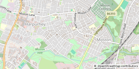 Map of Manchester, Lancashire