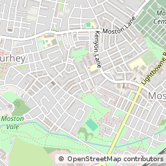 Map of Manchester, Lancashire