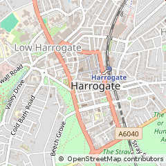 Map of Harrogate, North Yorkshire