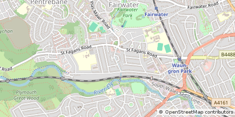 Map of Cardiff